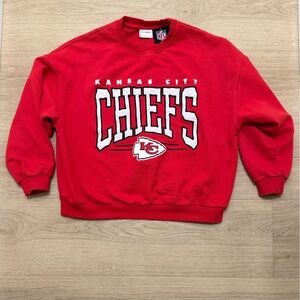 Vintage NFL Kansas City Chiefs Red Crewneck Sweatshirt